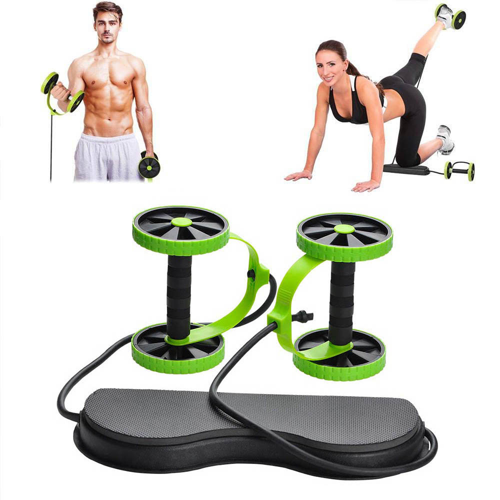 Home Gym Second - Abdominal Double Wheel Ab Roller Gym