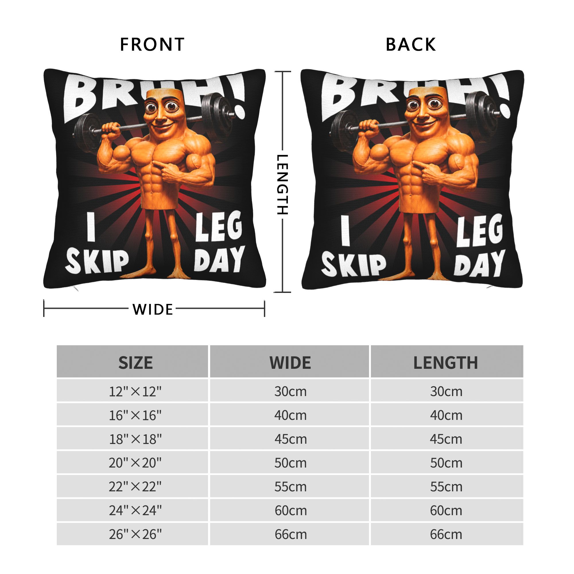 Bruh I Skip Leg Day Tung Tung  - Home Gym Leg Day recension och pris