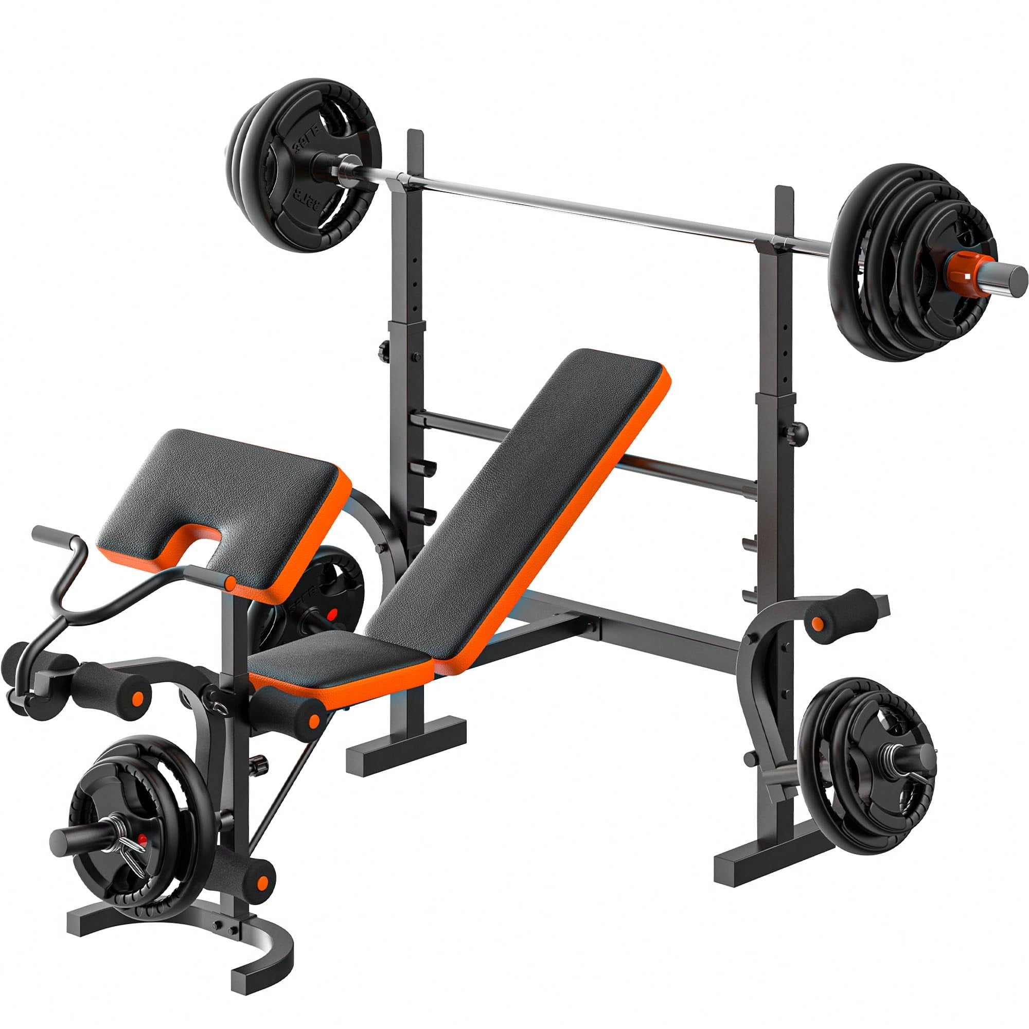 GIKPAL Weight Bench, Bench Pre - Home Gym Leg Extension recension och pris