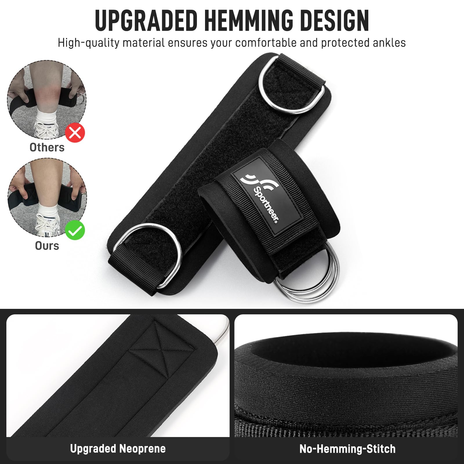 Sportneer Adjustable Ankle Str - Home Gym Leg Extension recension och pris