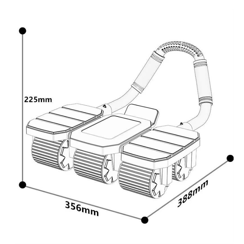 YTYIN New Six-wheel Abdominal  - Ab Roller Wheel recension och pris