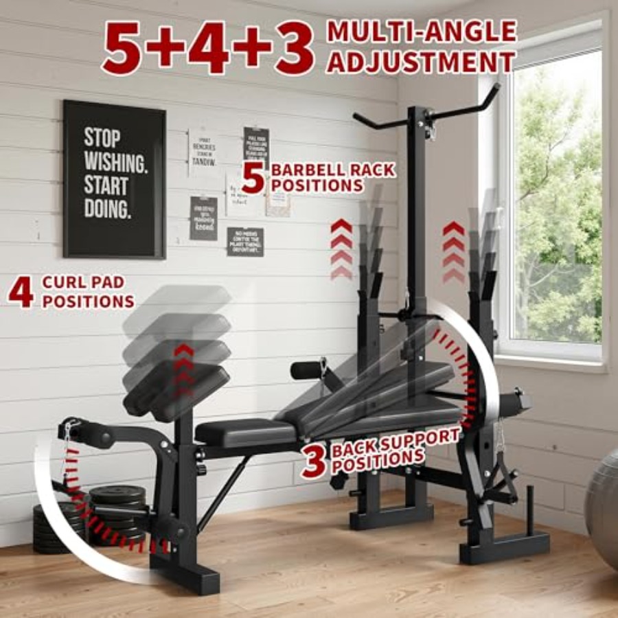 Home Gym Weight Bench Set: Ste - Home Gym Leg Extension recension och pris