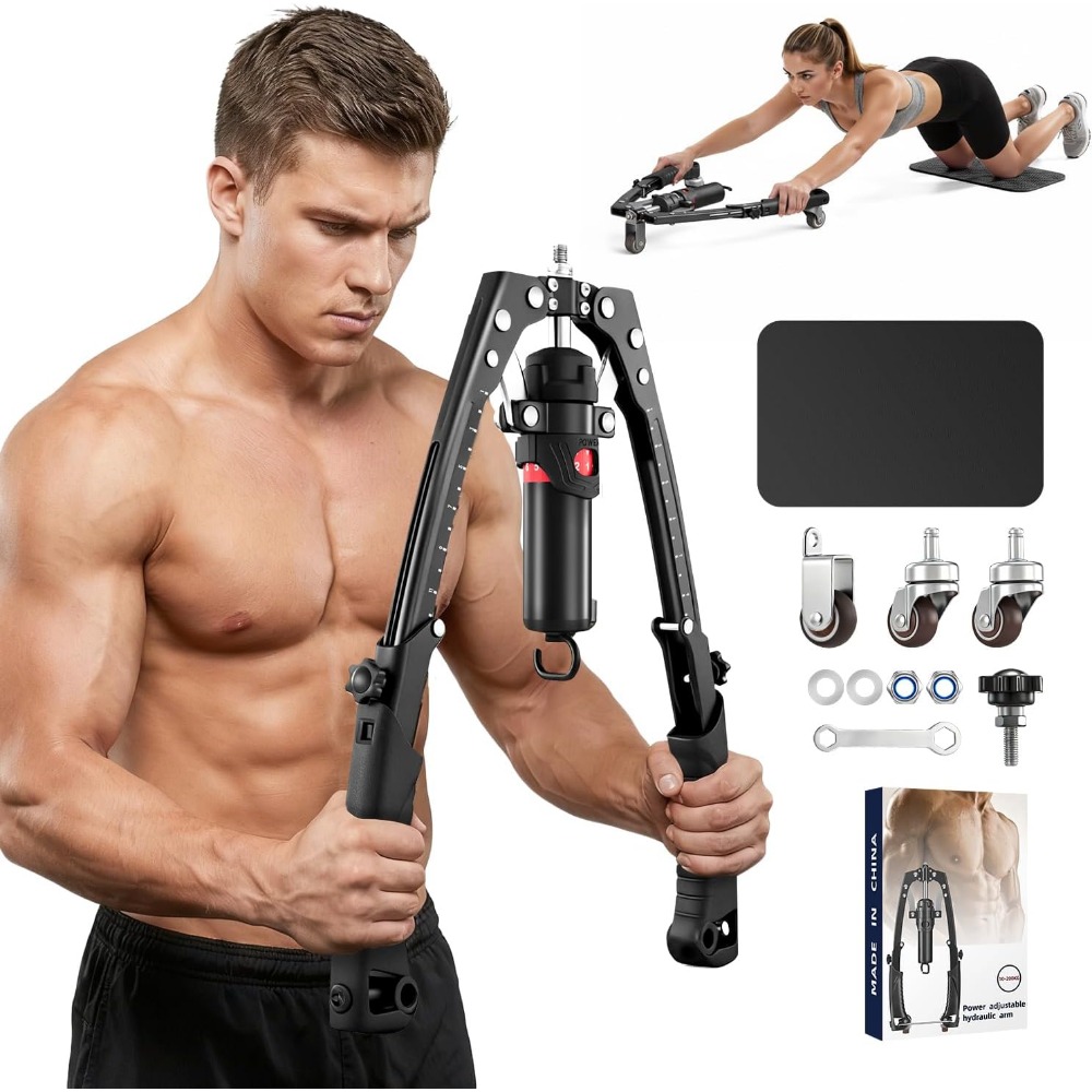 3-in-1 Hydraulic Arm Trainer w - Ab Roller Wheel recension och pris